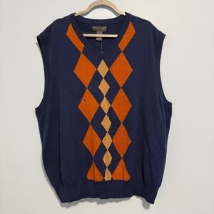 Saddlebred Men’s Plus Size XXL 100% Cotton Sleeveless‎ V-neck Vest